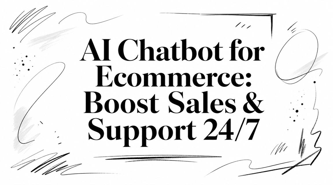 AI Chatbot for Ecommerce: Boost Sales & Support 24/7