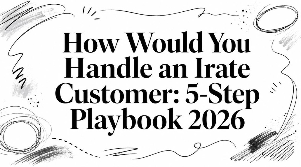 How Would You Handle an Irate Customer: 5-Step Playbook 2026